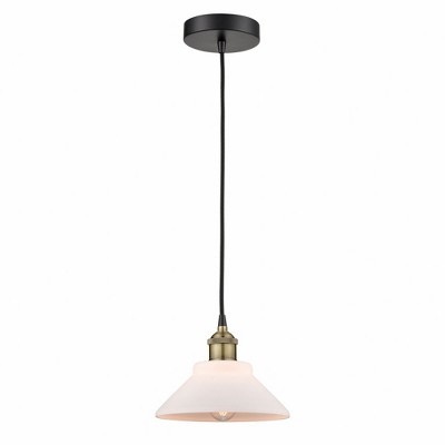 Orwell - 1 Light Cord Hung Mini Pendant In Industrial Style-7.75 Inches Tall and 8.38 Inches Wide