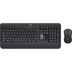 Logitech MK540 Wireless Keyboard Mouse Combo - USB Wireless RF Keyboard - Black - USB Wireless RF Mouse - Optical - 1000 dpi - 3 Button - Scroll Wheel - 1 of 2