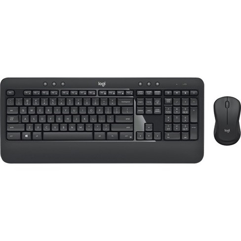 Logitech Mk540 Wireless Black Mouse - Usb - Wheel Keyboard Optical Wireless Keyboard 3 Mouse - - Wireless Combo Target - : Usb - 1000 Rf Rf - Scroll Dpi Button
