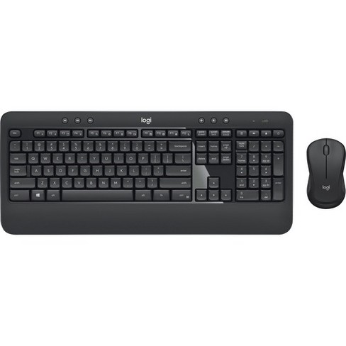 Logitech Mk540 Wireless Keyboard Mouse Combo - Usb Wireless Rf Keyboard -  Black - Usb Wireless Rf Mouse - Optical - 1000 Dpi - 3 Button - Scroll  Wheel : Target