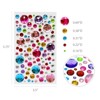 Wrapables 327pcs Acrylic Self Adhesive Crystal Rhinestone Gem Stickers, DIY, Arts & Crafts Supplies (3 sheets), Dots - 2 of 4