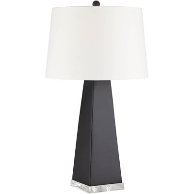 Possini Euro Design Roger Black Obelisk Table Lamp