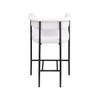 Meridian Furniture,Malin Cream Linen Textured Fabric Counter Stool, Set of 2 - 4 of 4
