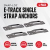 SNAP-LOC E-Track Single Strap Anchor 4-Pack with Allen Screws Zinc - 2 of 4