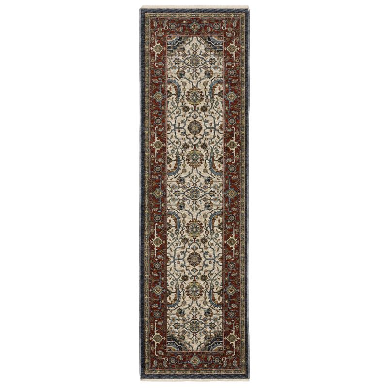 Arya Bordered Persian Indoor Area Rug Red - Captiv8e Designs, 1 of 11