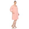 Plus Size Criss Cross Neckline Swing Dress - 2 of 4