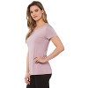 Rekucci Short Sleeve Scoop Neck Stretch T-Shirt for Women - 2 of 3