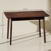 47.2" Rectangle Dining Table for 4, Mid-Century Modern Kitchen Table with Rubber Wood Legs for Dining Room - 3 of 4