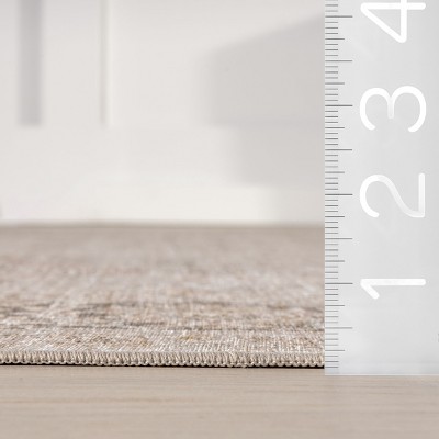 Bayberry Sand Vintage Machine Washable Polyester Area Rug