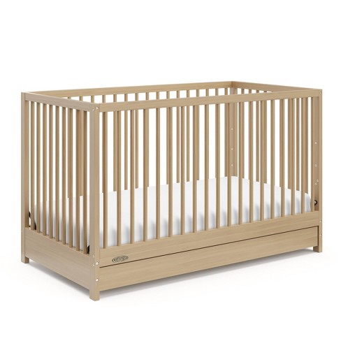 Graco Teddi 5 in 1 Convertible Crib With Drawer Driftwood Target