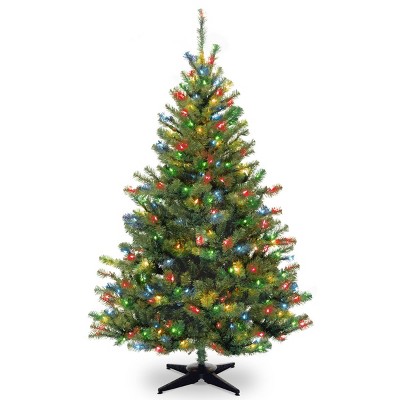 Photo 1 of 6ft National Tree Company Kincaid Spruce Artificial Tree LED Bulb Multicolored