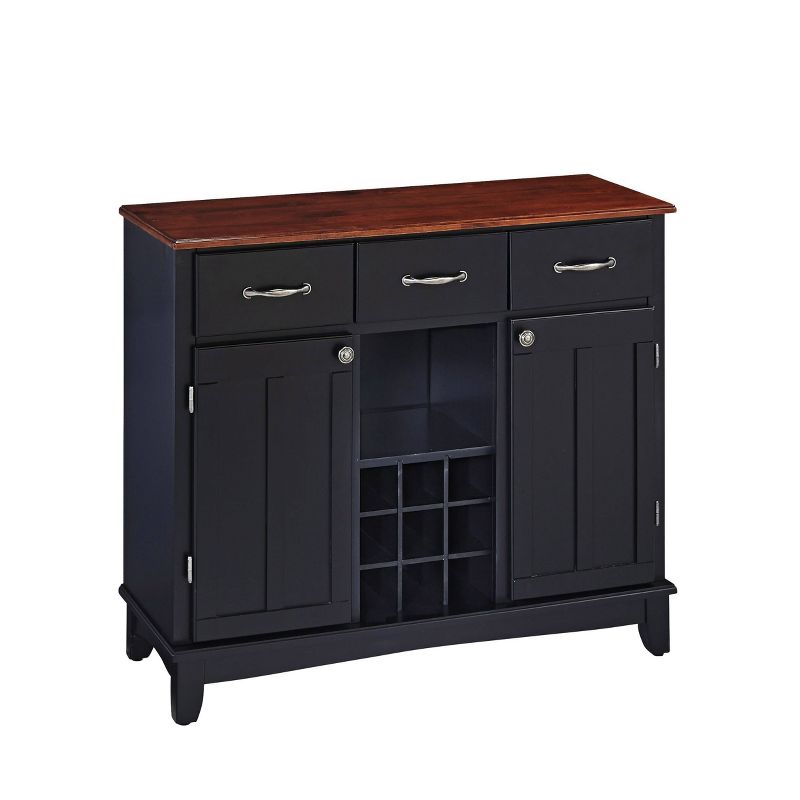 Hutch-Style Buffet Wood/Black/Cherry - Home Styles, 1 of 8