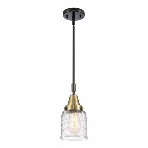 Bell - 1 Light Stem Hung Mini Pendant In Industrial Style-11.13 Inches Tall and 5 Inches Wide - 1 of 1
