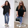 EXLURA Womens Summer Oversized T Shirts Casual Short Sleeve Loose Maternity Tops Crewneck Tunic Plus Gym Workout Top - 2 of 4
