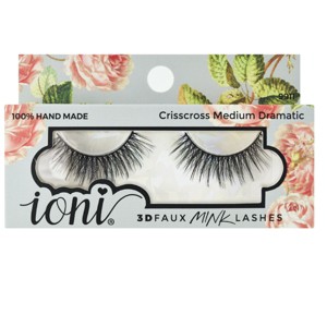 IONI Collector's Premium Edition 3D Faux Mink Lash Crissross Medium Dramatic (Pack of 6) - 1 of 3