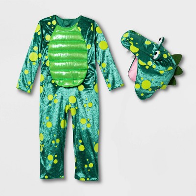 Toddler Adaptive Glow in the Dark Crocodile Halloween Costume Jumpsuit - Hyde & EEK! Boutique™