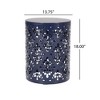 PAGED Round Outdoor Side Table,Metal Patio End Tables for Backyard,Pool, Indoor Companion,Durable and Rustproof - 3 of 4