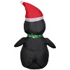 Gemmy Christmas Inflatable Penguin in Santa Hat, 3.5 ft Tall, Multi - 4 of 4