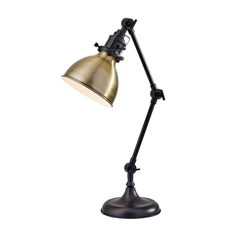 18 5 Alden Desk Lamp Bronze Adesso, Antique Bronze Table Lamp Base