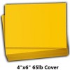 Hamilco Colored Scrapbook Cardstock Paper 4x6 Card Stock Paper 65 lb Cover 100 Pack (Sunflower Yellow) - 2 of 4