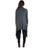 24seven Comfort Apparel Extra Long Open Front Cardigan - 3 of 4