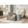 39.4" Storage Chest, Toy Box with 2 Safety Hinges, Storage Bench with Storage, Shoe Bench, Supports 300 lb, for Living Room, Entryway - 4 of 4