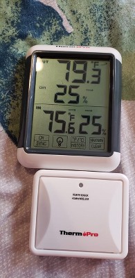 ThermoPro TP65 Indoor Outdoor Temperature and Humidity Monitor 