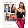 SHAPELLX Women's Shapewear Bodysuit Tummy Control Body Shaper Lace Sculpting Snatched Waist Body Suit V Neck Thong Bodysuit—Black 38 - 2 of 3
