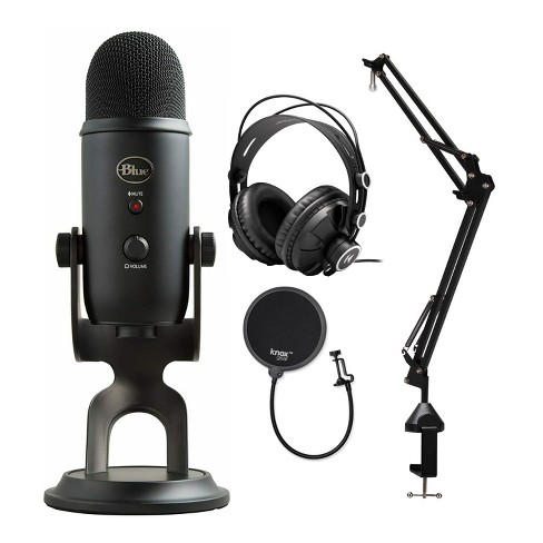 på trods af jubilæum Whirlpool Blue Microphones Yeti Blackout Usb Microphone Bundle With Knox Studio Stand  : Target