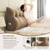 Bekrvio Corduroy Bed Wedge Pillow, Headboard Bolster Back Rest Cushion Pillow f Sofa Bed - 3 of 4