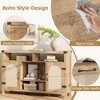 Sideboard Buffet with Storage, Farmhouse Wine Storage Cabinet, Wine Bottle Organizer, Kitchen Storage Cupboard - 4 of 4