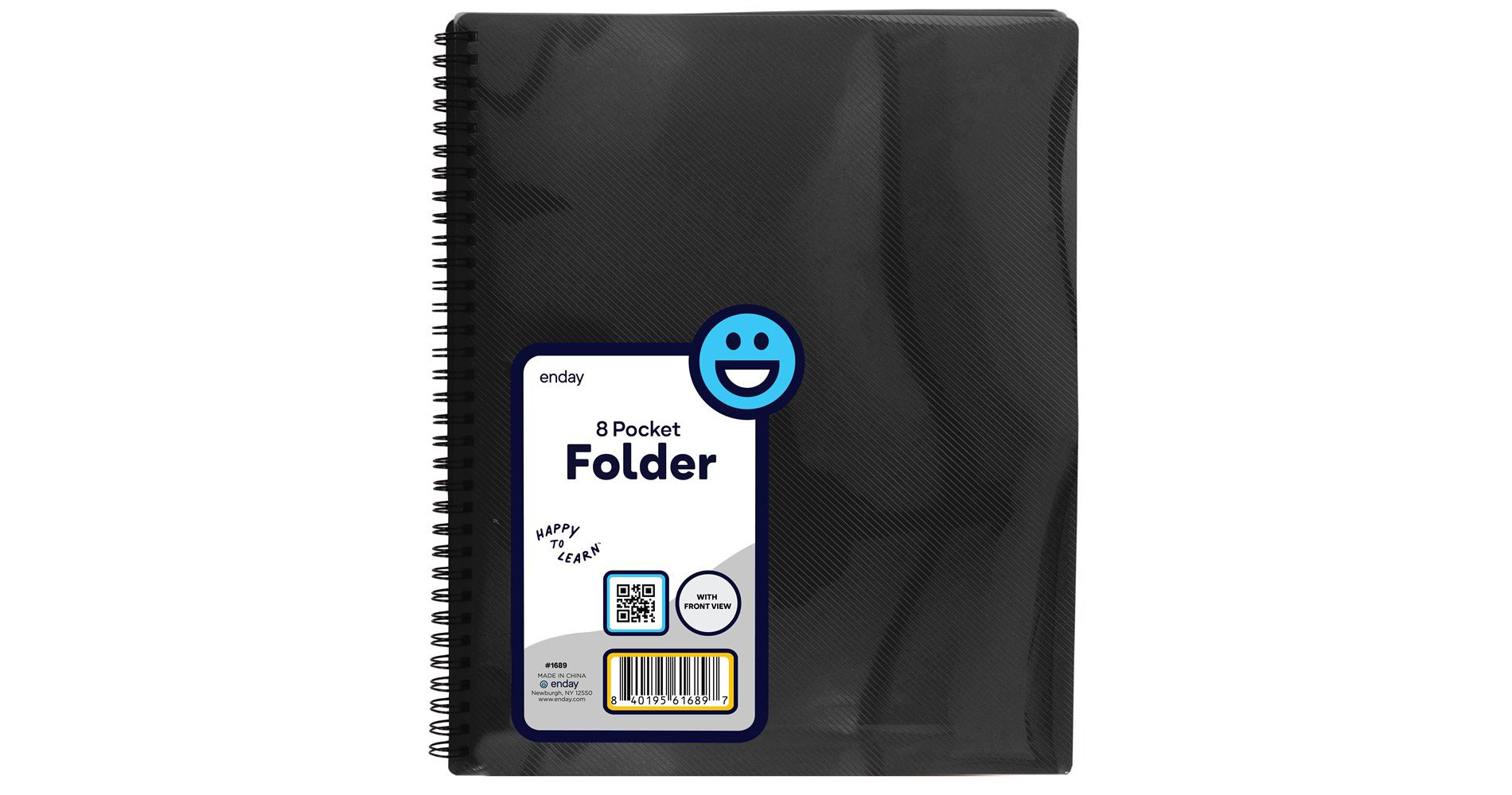 8-Pocket Project Folder, Multi-Pocket Organizer with Front View for School & Office