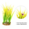 Unique Bargains Aquarium Plants Decorations Artificial Aquatic Plant Green Yellow 1 Pcs - 3 of 4