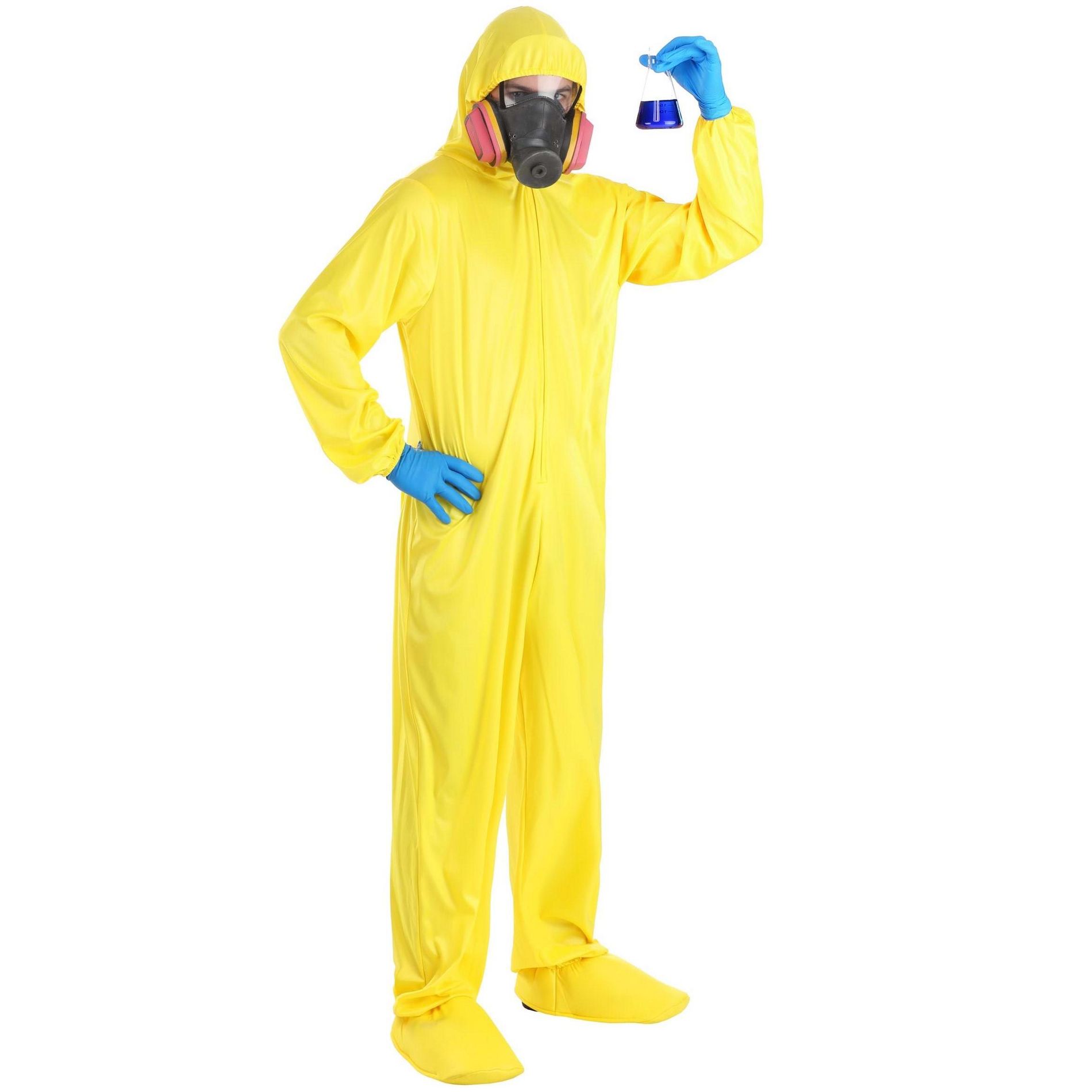 HalloweenCostumes.com Men's Hazmat Breaking Bad Costume | Adult Walter White & Jesse Pinkman Lab Attire Costume | Ideal for Halloween
