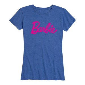 Women's - Barbie - Classic Pink Logo Short Sleeve Graphic T-Shirt - 1 of 4