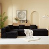 GDFStudio Hawthorne Modern 5-Seater Corduroy Upholstered L-Shaped Sectional Sofas - 2 of 4