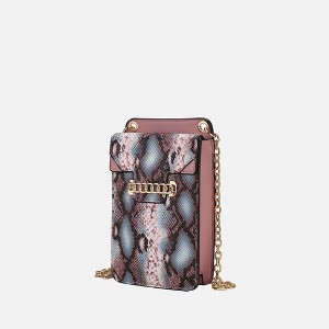 MKF Collection Yael Snake embossed Vegan Leather Phone Crossbody Bag by Mia K - 1 of 4