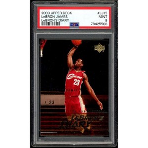 LeBron James Rookie Card 2003 Upper Deck LeBron's Diary #LJ15 PSA 9 - 1 of 2