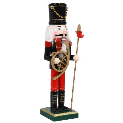 Sunnydaze Oscar the Powerful Indoor Decorative Christmas Wooden Nutcracker Statue, 10.25-Inch