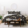 Iveta Abolina Ava Night Floral Print Duvet Cover & Sham Set Black - Deny Designs - 2 of 4