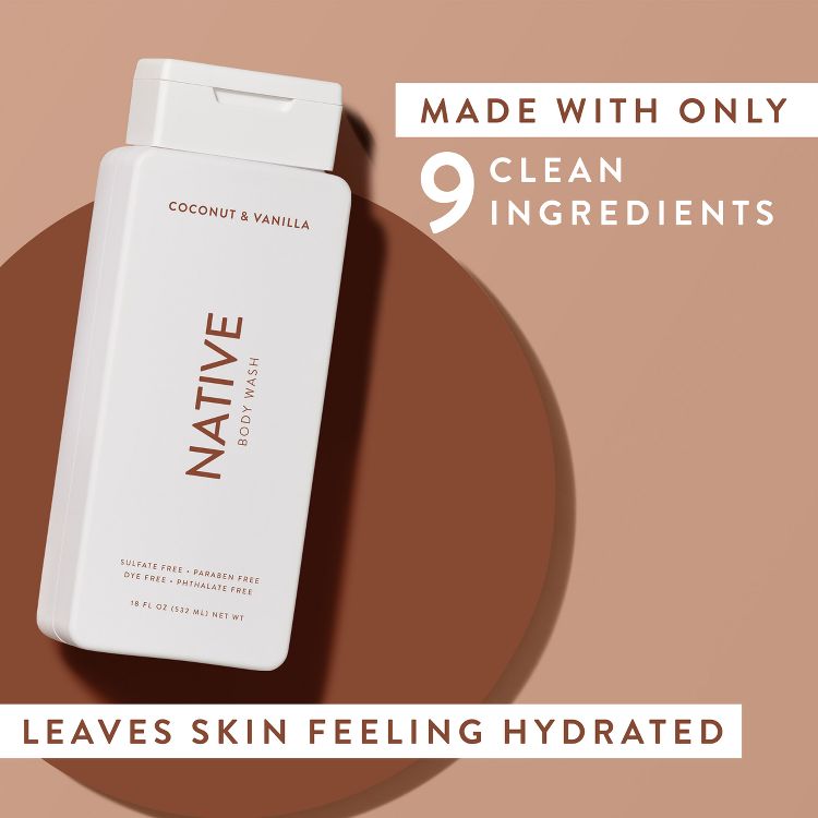 Native Coconut & Vanilla Body Wash, 6 of 10