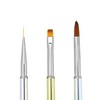 Unique Bargains Nail Art Design Tool Kit Multiolored 3 Pcs of 1 Set - 2 of 4
