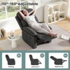 Bencmate Sofas Small Recliner Sofas for Living Room Chair for Adults, Living Room Recliner Adjustable Sofas for Home, Gray,34.2"*32.2"*39.3" - 3 of 4