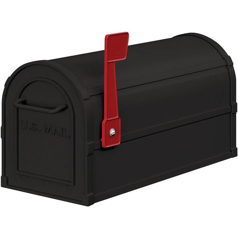 Salsbury Industries Heavy Duty Rural Mailbox - Black, 1 of 2