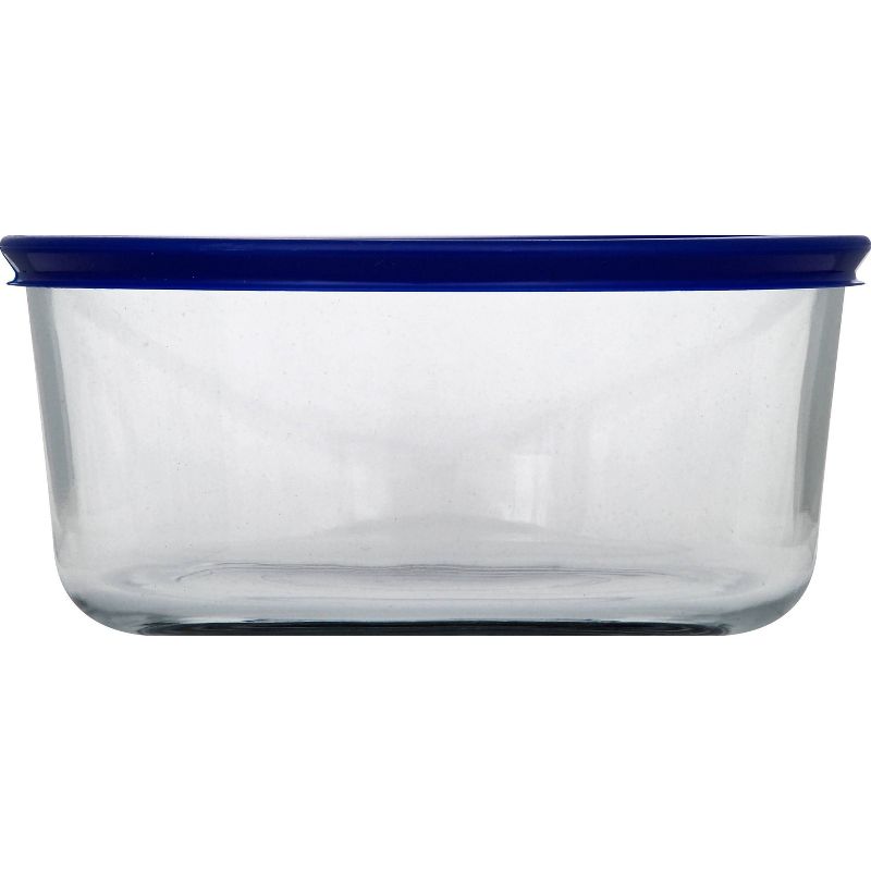 Pyrex 7 Cup Glass Round Storage Container Blue, 3 of 4