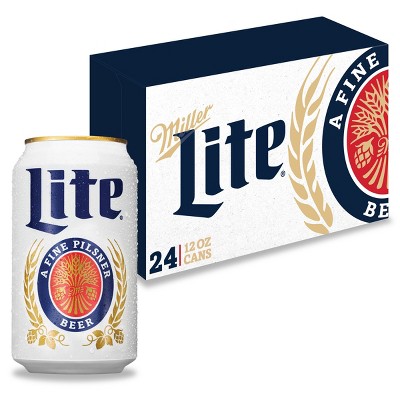 Miller Lite Beer- 24pk/12 Fl Oz Cans : Target