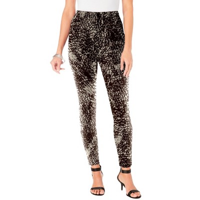 Roaman's Women's Plus Size Ankle Length Essential Stretch Legging