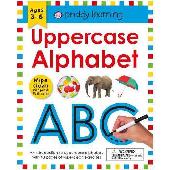 Wipe Clean Workbook: Uppercase Alphabet (Enclosed Spiral Binding) - (Wipe Clean Learning Books) by  Roger Priddy (Spiral Bound)