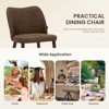 Set of 2 Modern Upholstered Dining Chairs with Padded Seat and Wood Legs, Fabric Side Chairs for Kitchen, Dining Room, or Café - 4 of 4