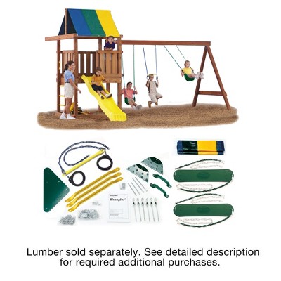Swing-N-Slide Wrangler DIY Playset Hardware Kit (Wood and Slide not included)